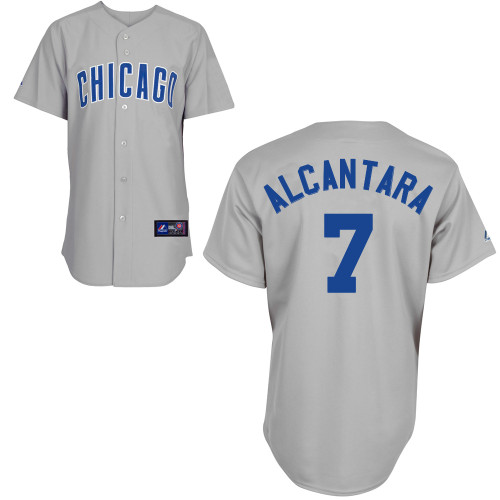 Arismendy Alcantara #7 Youth Baseball Jersey-Chicago Cubs Authentic Road Gray MLB Jersey